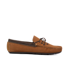 Vogue Suede Loafers – Tan-VL008