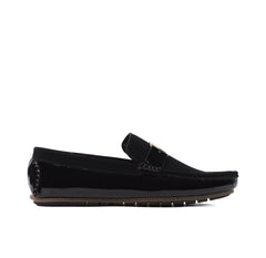 Midnight Luxe Suede Loafers-VL001