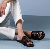 GG Leather Slide - VS3013