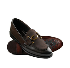 Brown Suede S Buckle-VF019