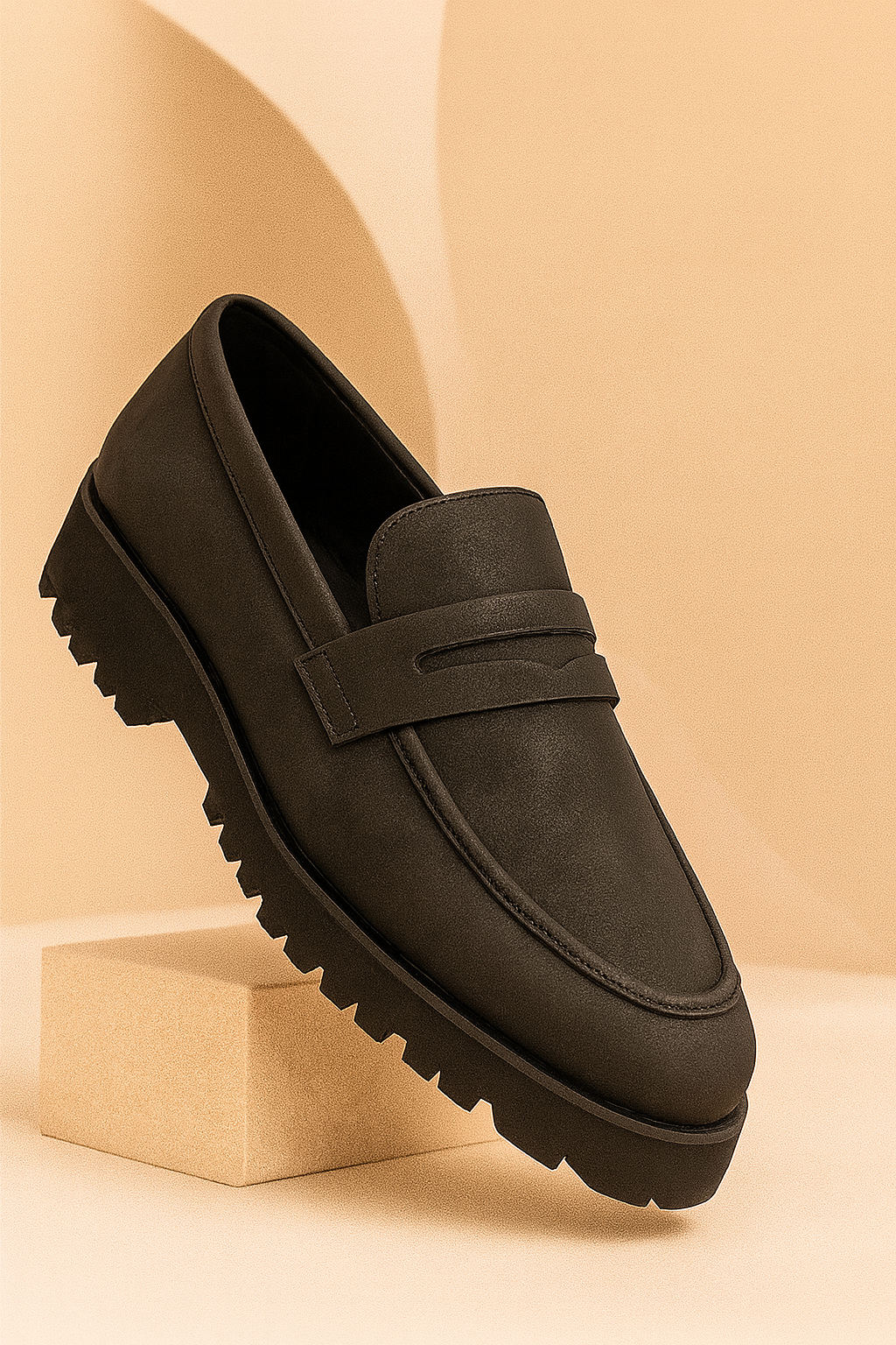 Black Chunky Loafer - VL202